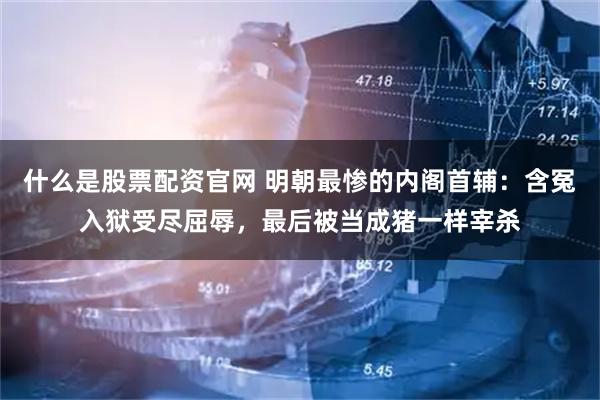 什么是股票配资官网 明朝最惨的内阁首辅：含冤入狱受尽屈辱，最后被当成猪一样宰杀